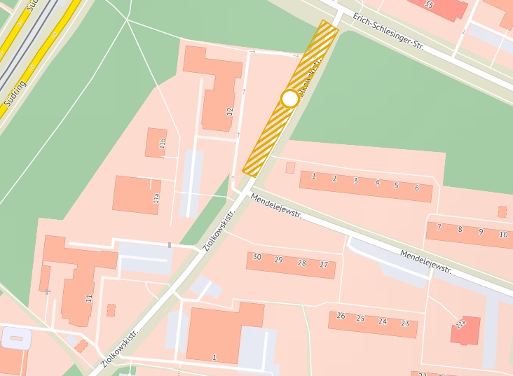 Start der Sanierungen der Ziolkowskistraße