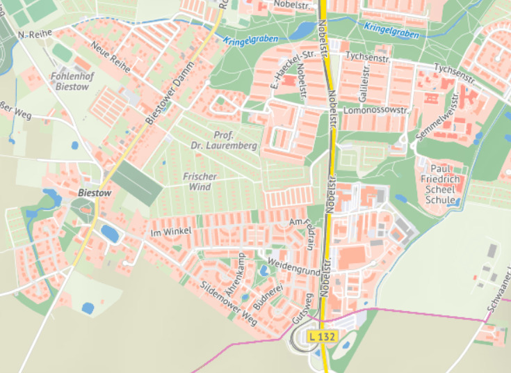 Informationen zur Stadtplanung von Biestow